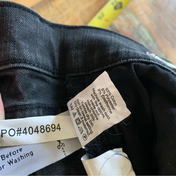 Madewell Alley Straight Jeans in Black Frost Size 24 - Picture 7 of 15